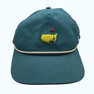 American Needle Masters‎ Golf Hat Teal Green Rope Perforated 2024 SnapBack